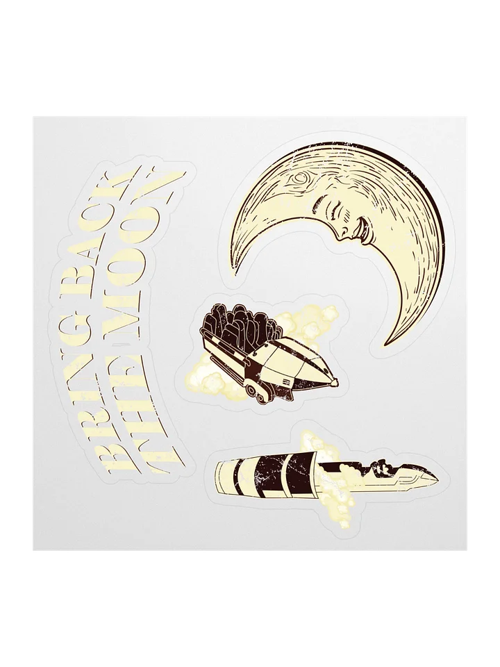 The Moon Kiss Cut Stickers product image (1)