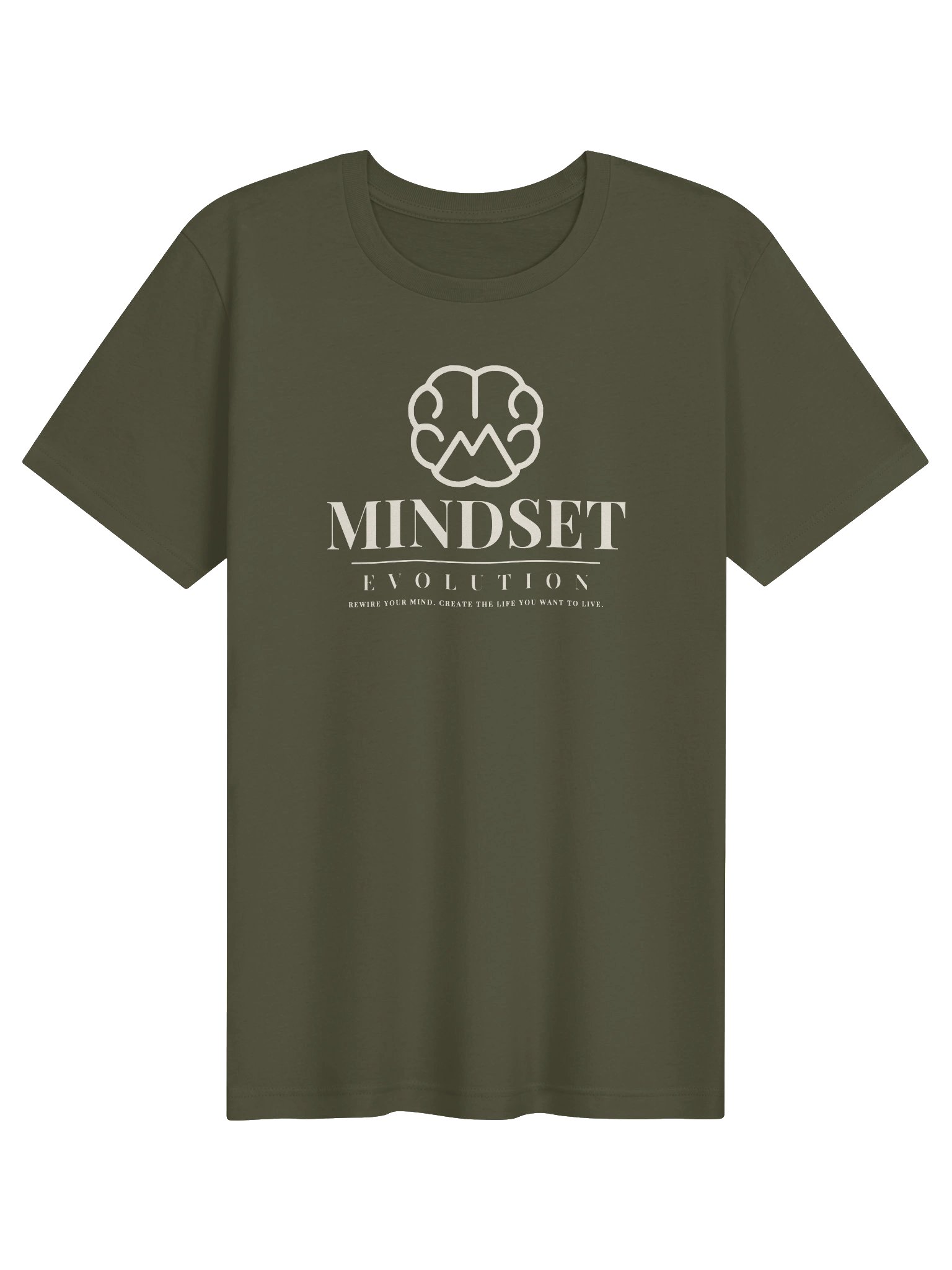 Mindset Evolution — Signature Tee (Military Green) product image (1)
