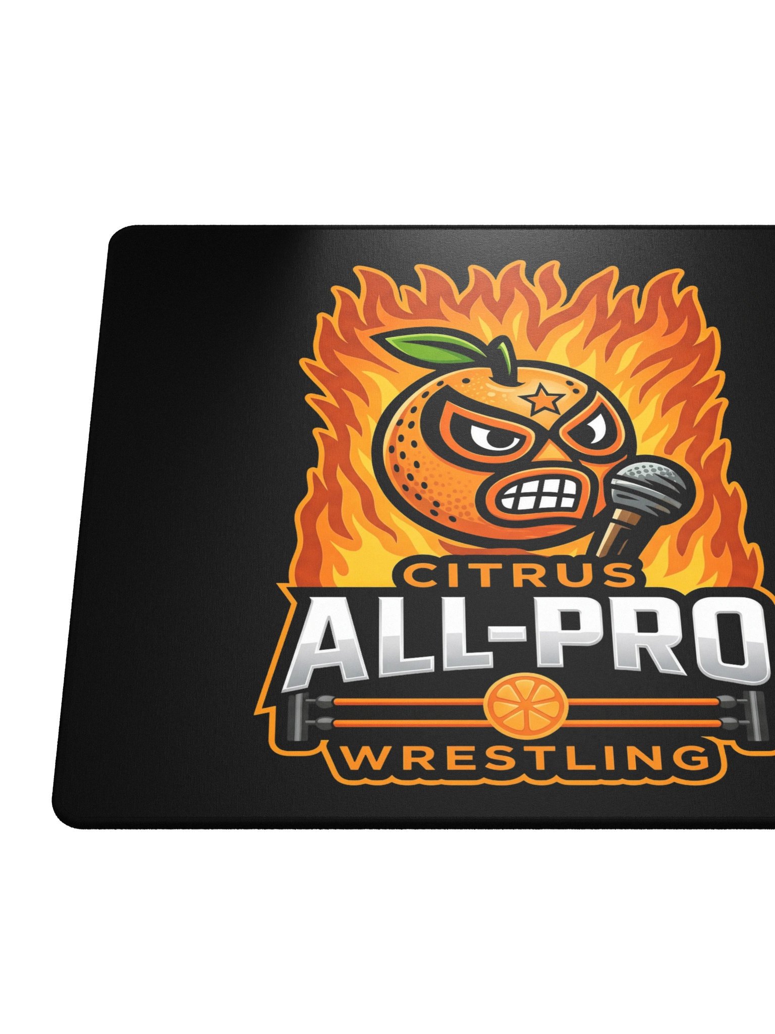 CAPW Flaming Lucha Orange Mousepad product image (4)