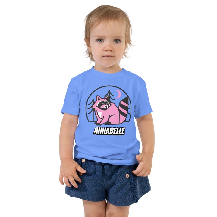 Annabelle's Pink Raccoon Toddler Tee product image (1)