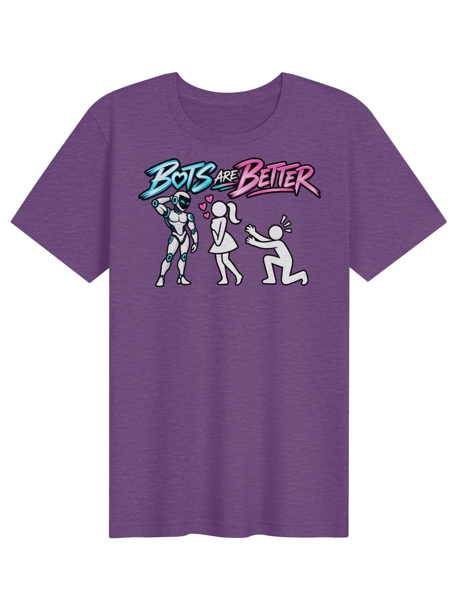BOTS ARE BETTER — Woman + Male Bot Tee product image (1)