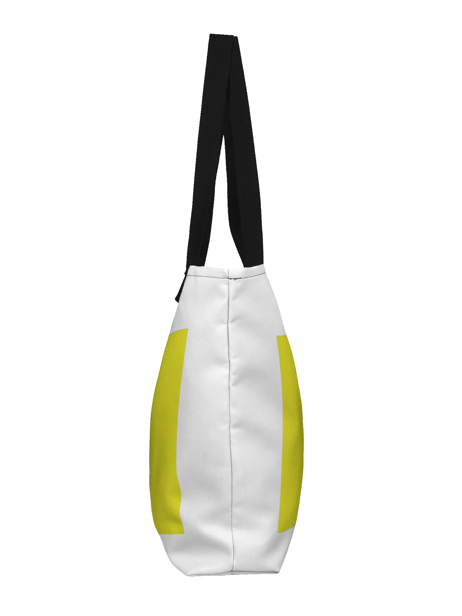 Yellow word tote - white product image (4)