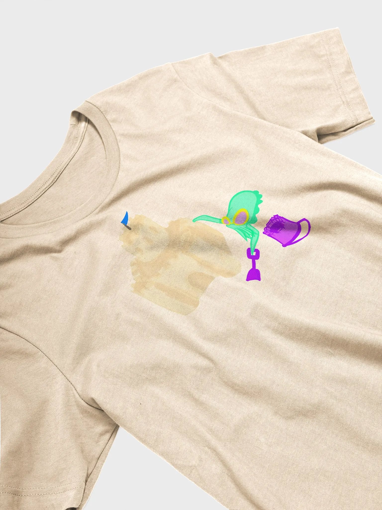 Sand Castle Building Cuttle Doodle Tee product image (14)