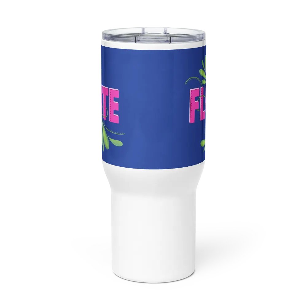 Flute Flourish Travel Mug with Handle - Flute product image (3)