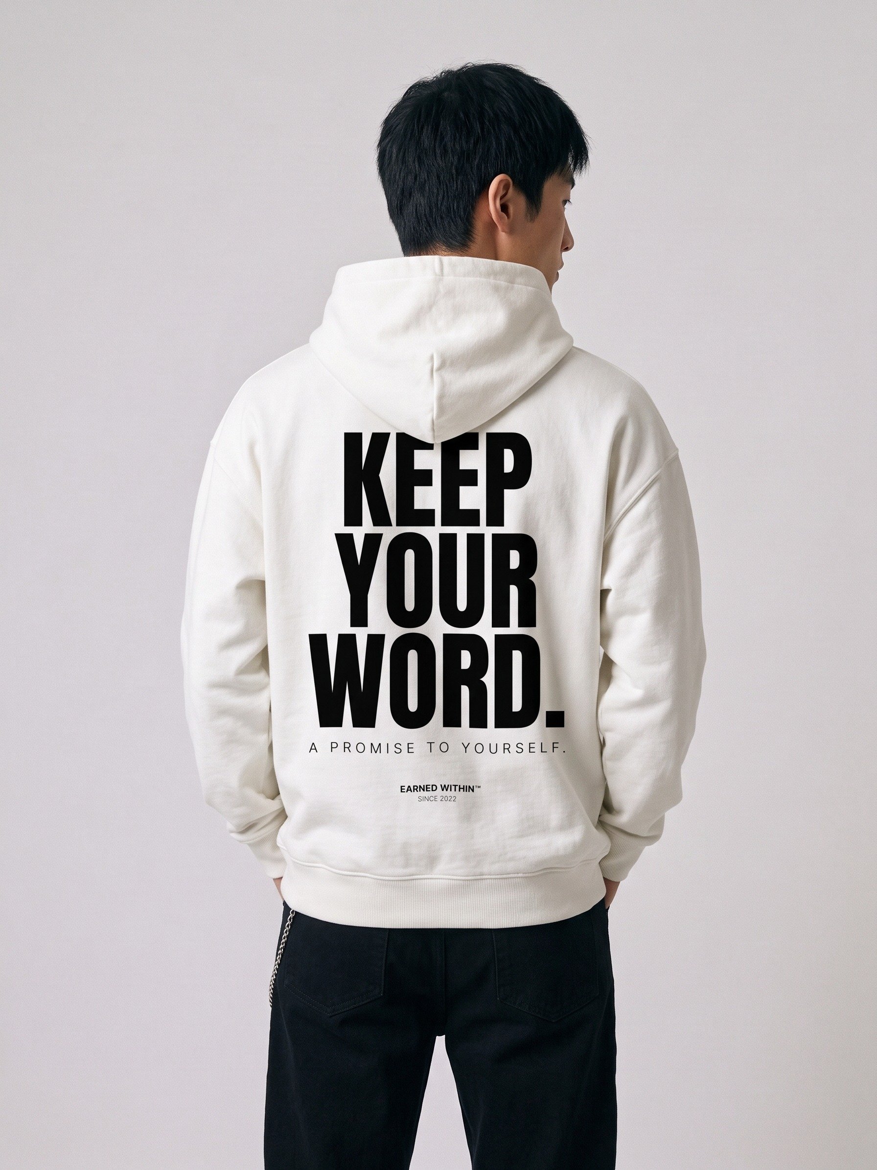 KEEP YOUR WORD HOODIE — LIGHT product image (4)