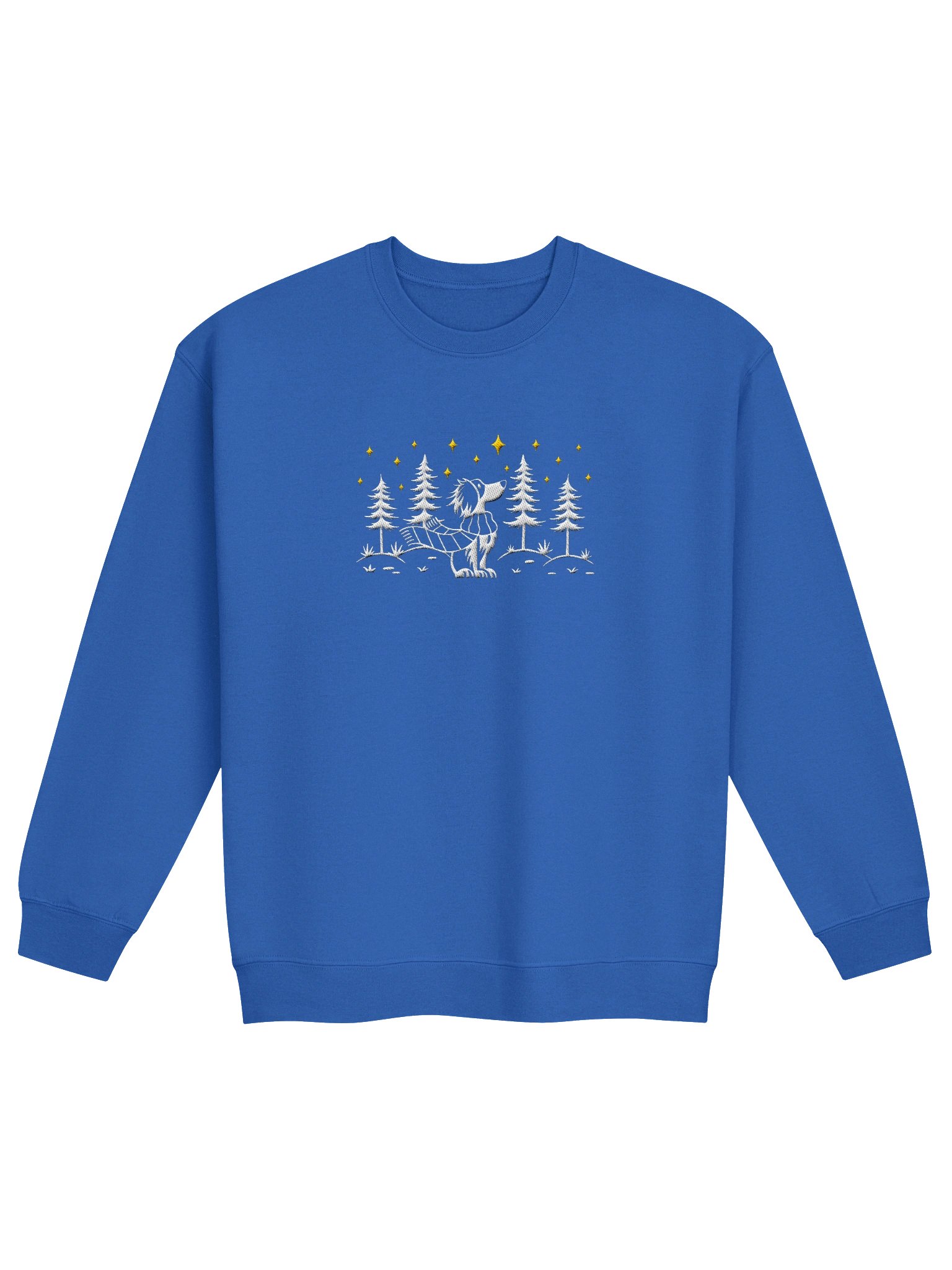 Australian Shepherd Winter/Christmas Line Art Design Embroidered Sweatshirt product image (17)