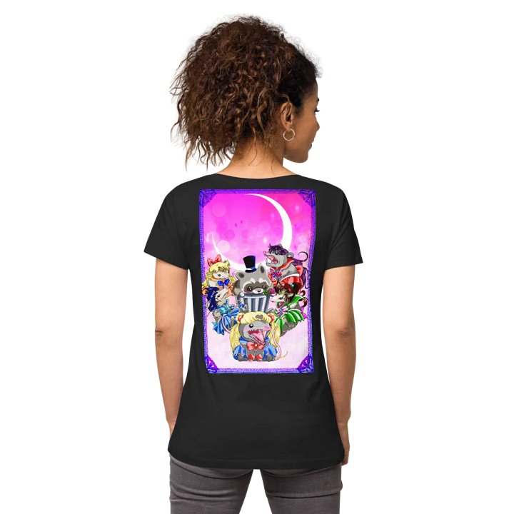 Possum Moon: B&C Women's Fitted V-neck T-Shirt product image (1)