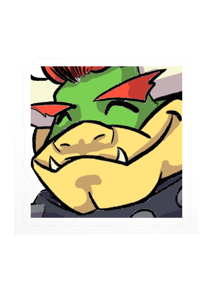 Bowser Grin Emote Sticker product image (1)