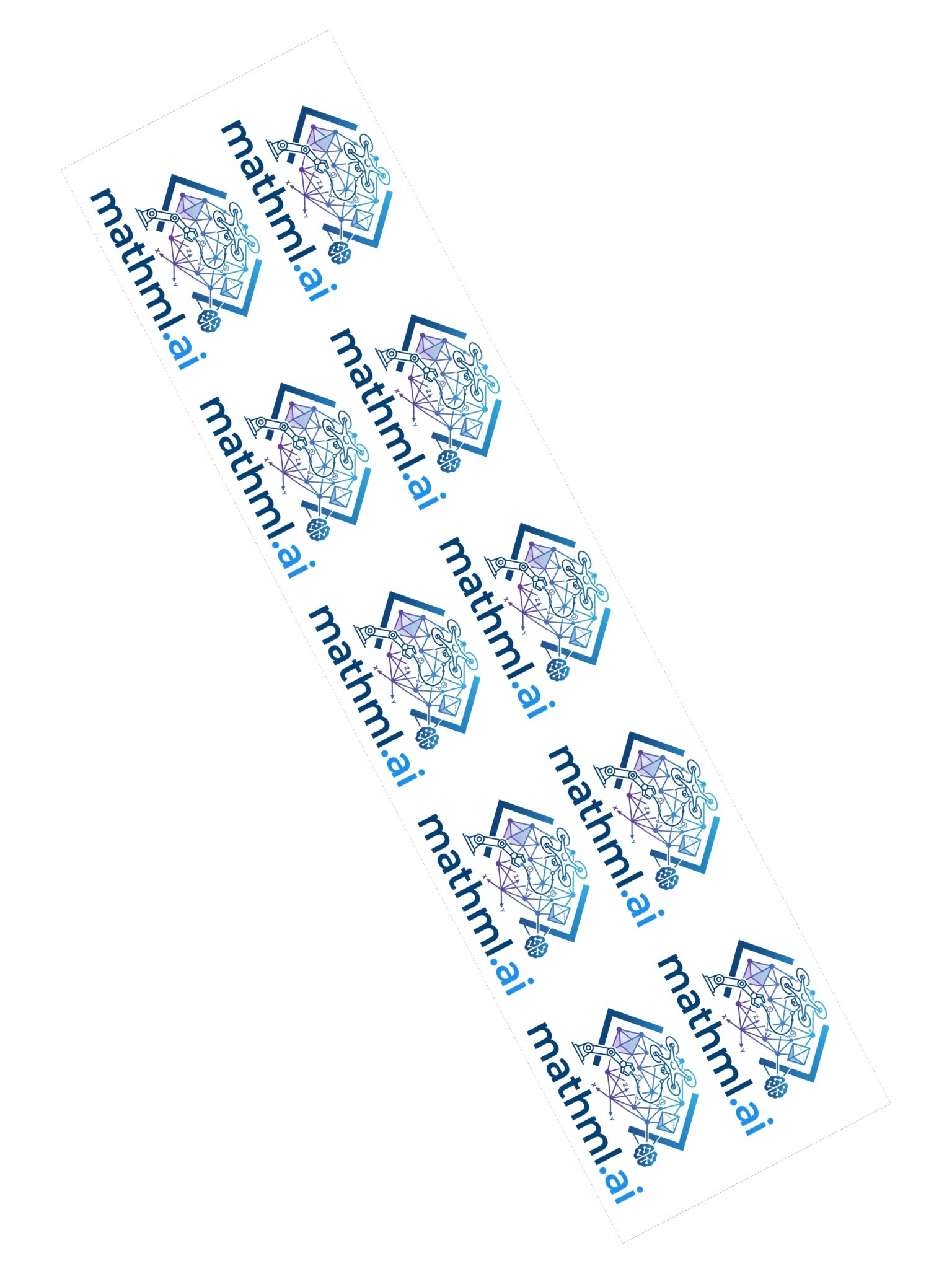 mathml.ai Grid Logo Kiss Cut Stickers product image (2)