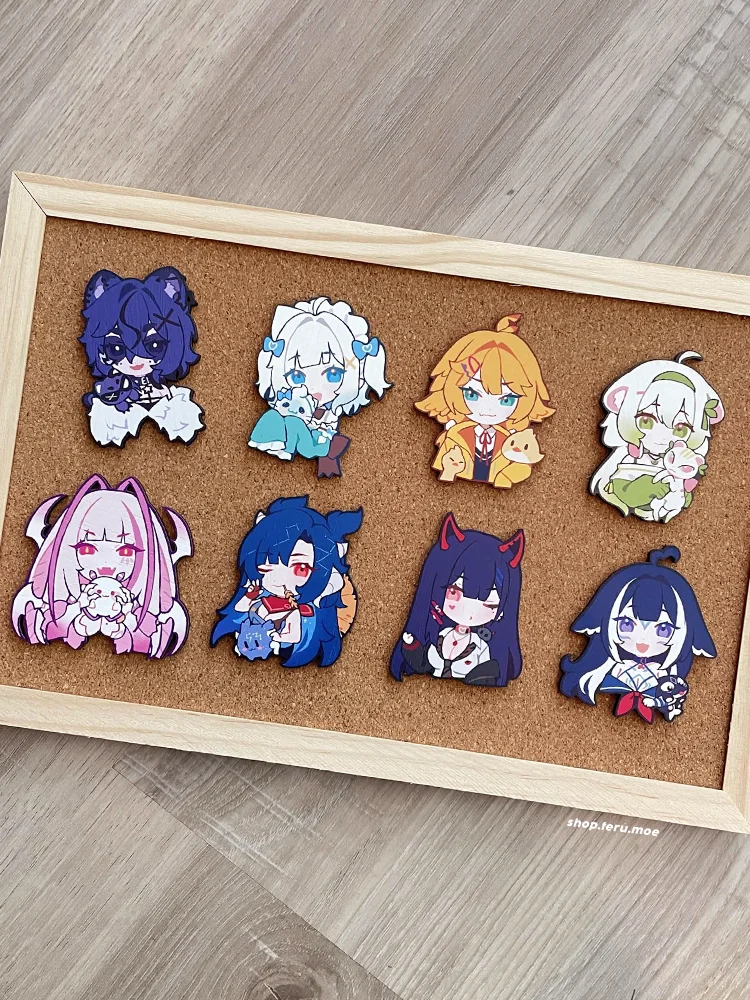 Indie VTuber Wooden Pins product image (1)