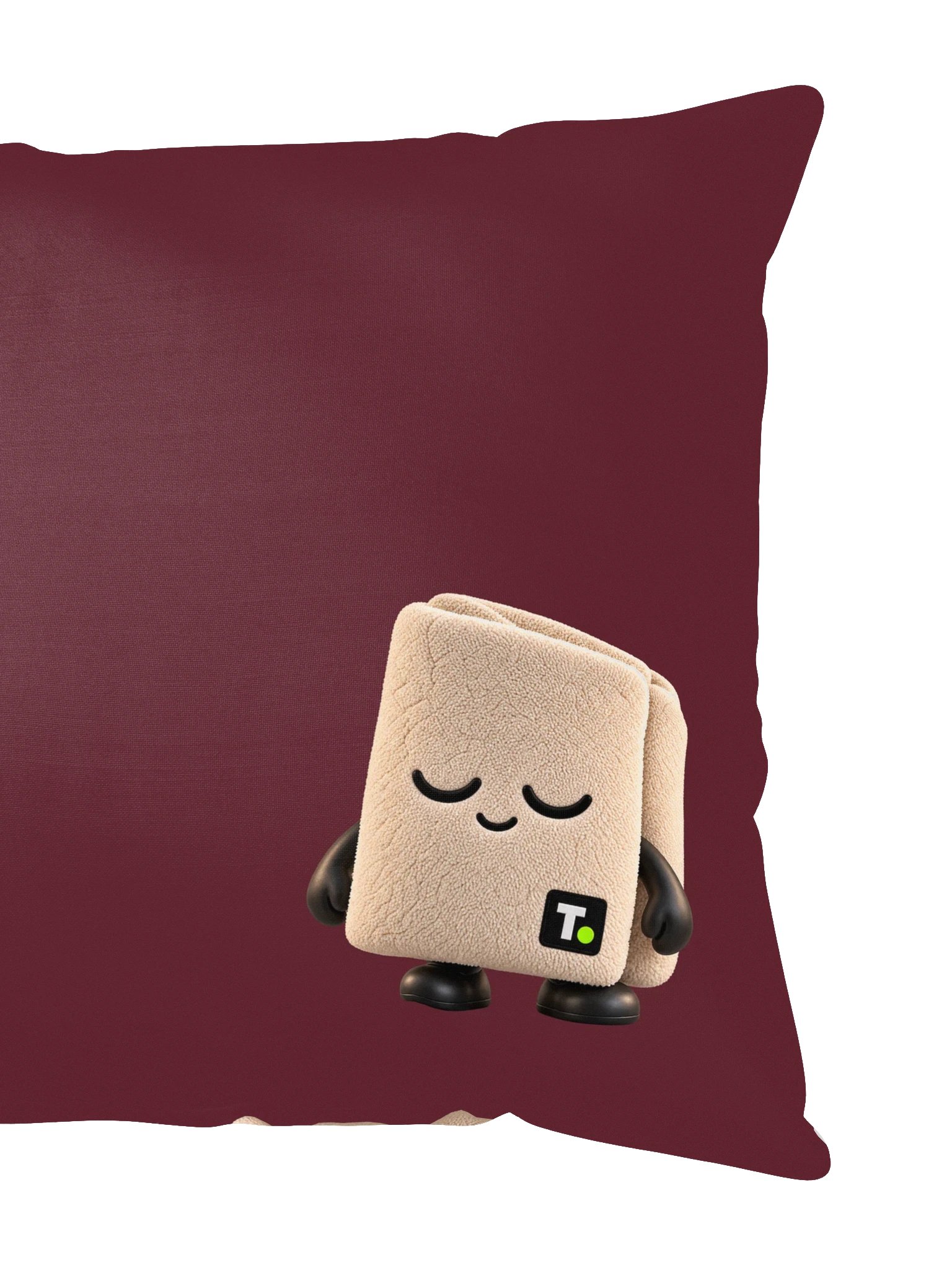 Towel Cushion, Burgundy product image (2)