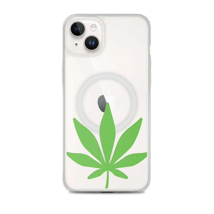 Cannabis Leaf iPhone® MagSafe® Clear Case product image (1)