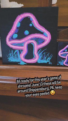 My #GameofShrooms pieces are all ready for this year's event. These will be around #Shippensburg PA for people to find and ta...