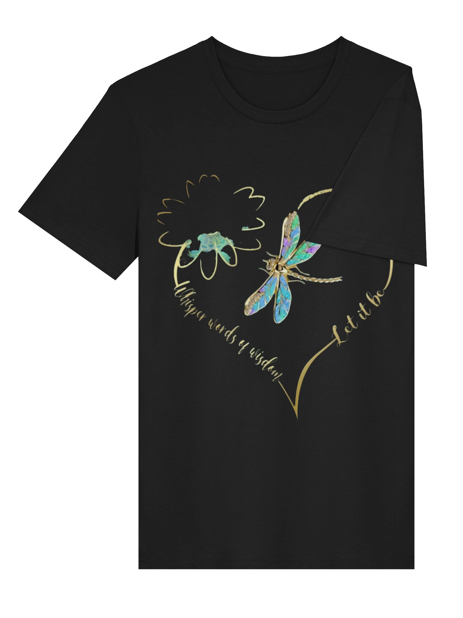 When You Bloom, They Bloom Too T-Shirt – Dragonfly & Wildflower Inspirational Tee | product image (4)