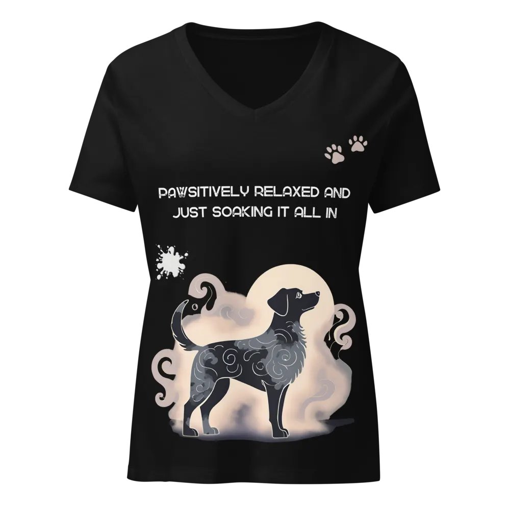 Cloudy Canine V-Neck Tee product image (1)