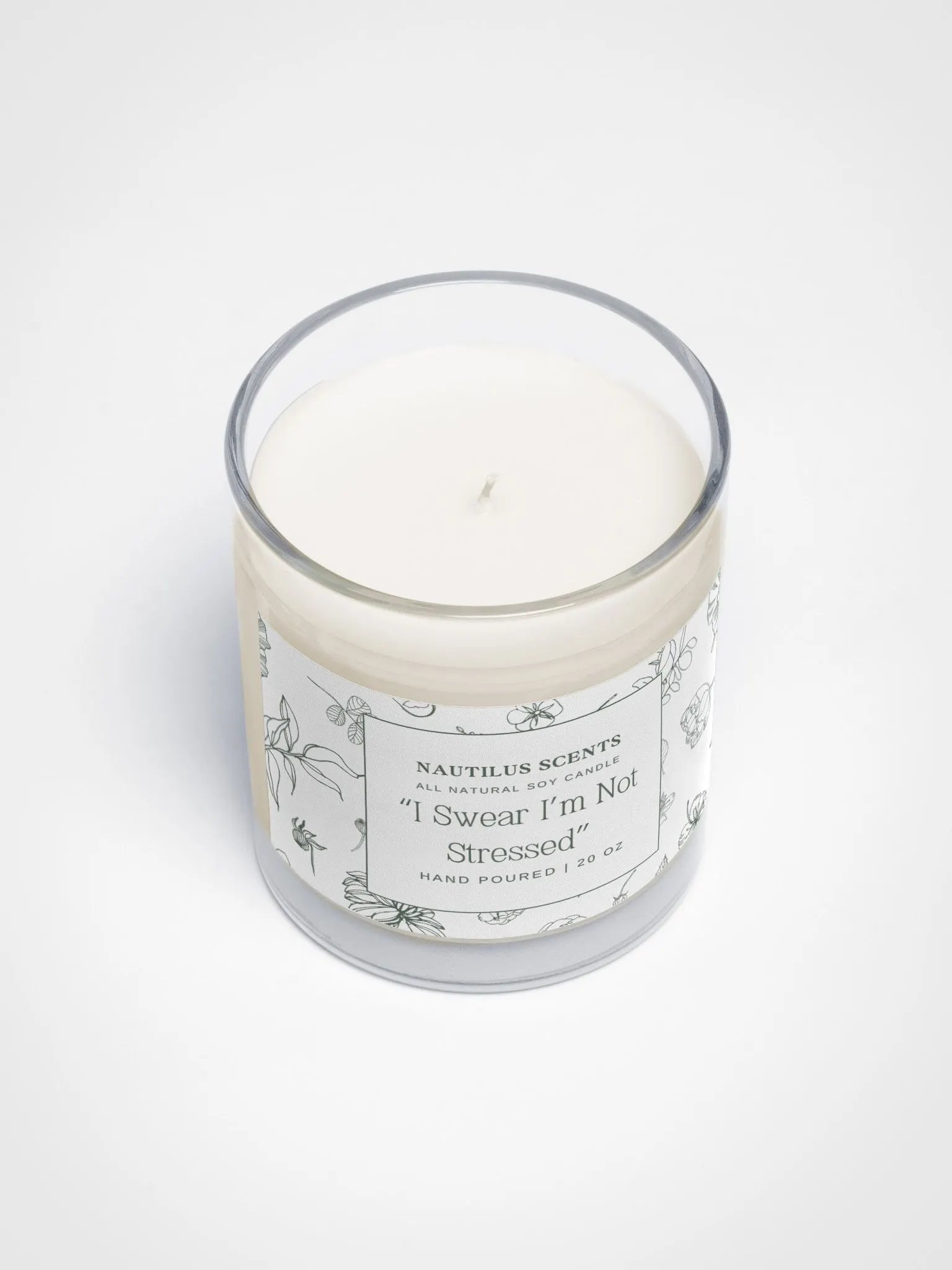 I Swear I'm Not Stressed Soy Candle product image (3)