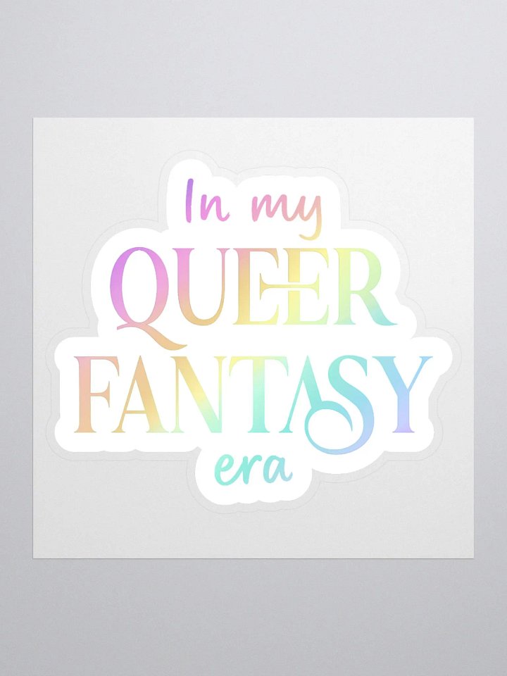 Queer Fantasy Era White Sticker product image (1)