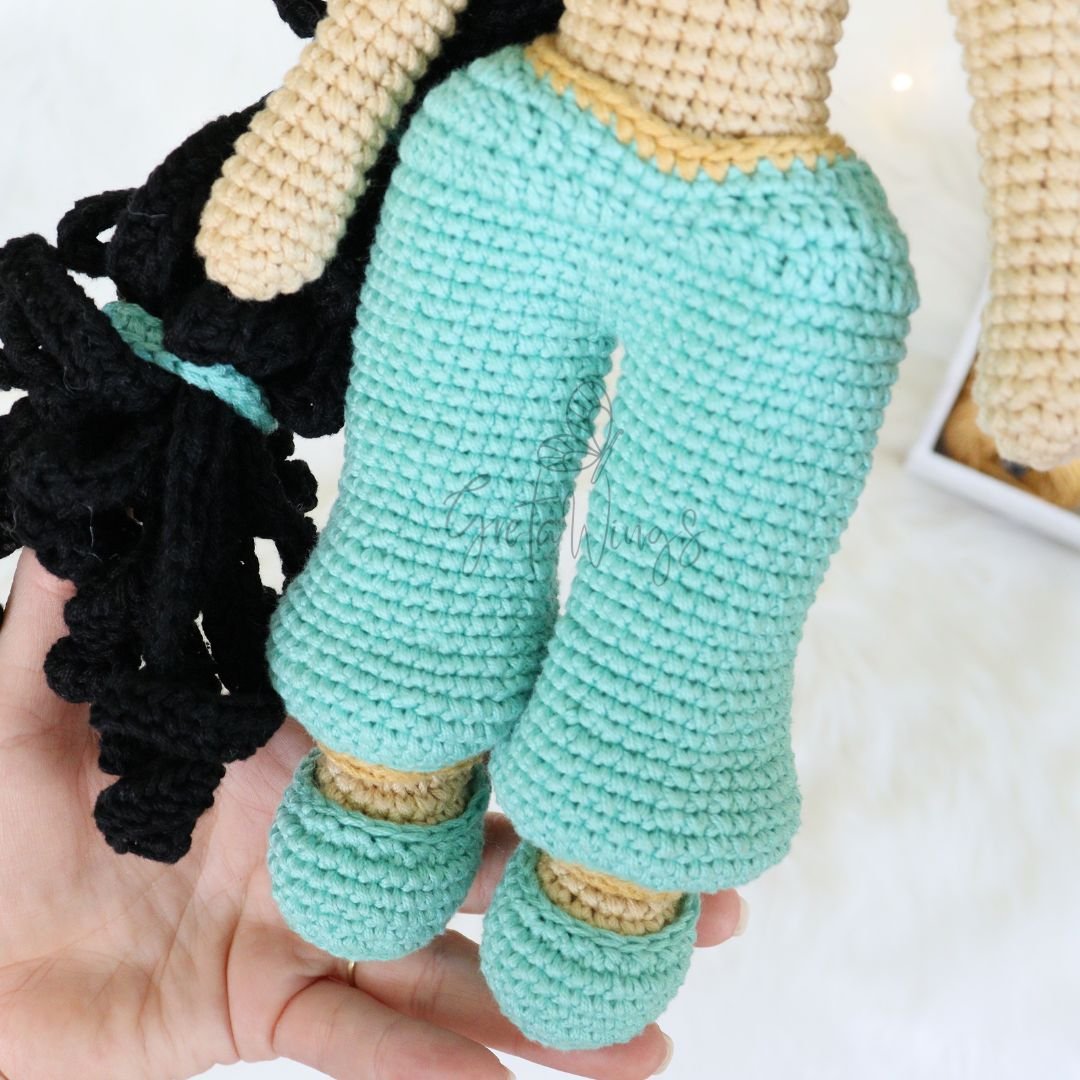 Patrón de Crochet Amigurumi de la Princesa Jazmín (Descarga Digital) product image (5)