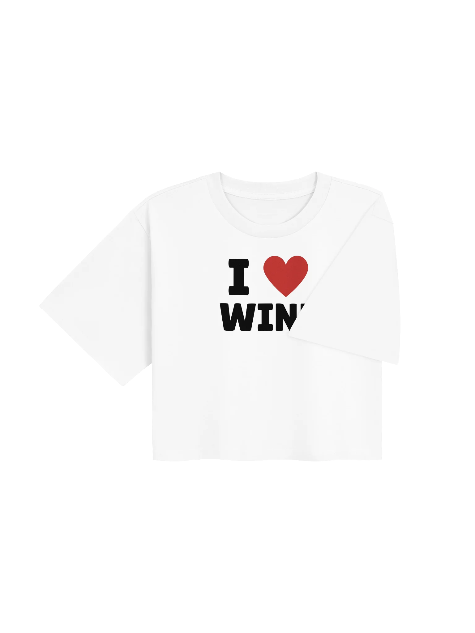 "I LOVE WINE" Ladies Crop Top product image (4)