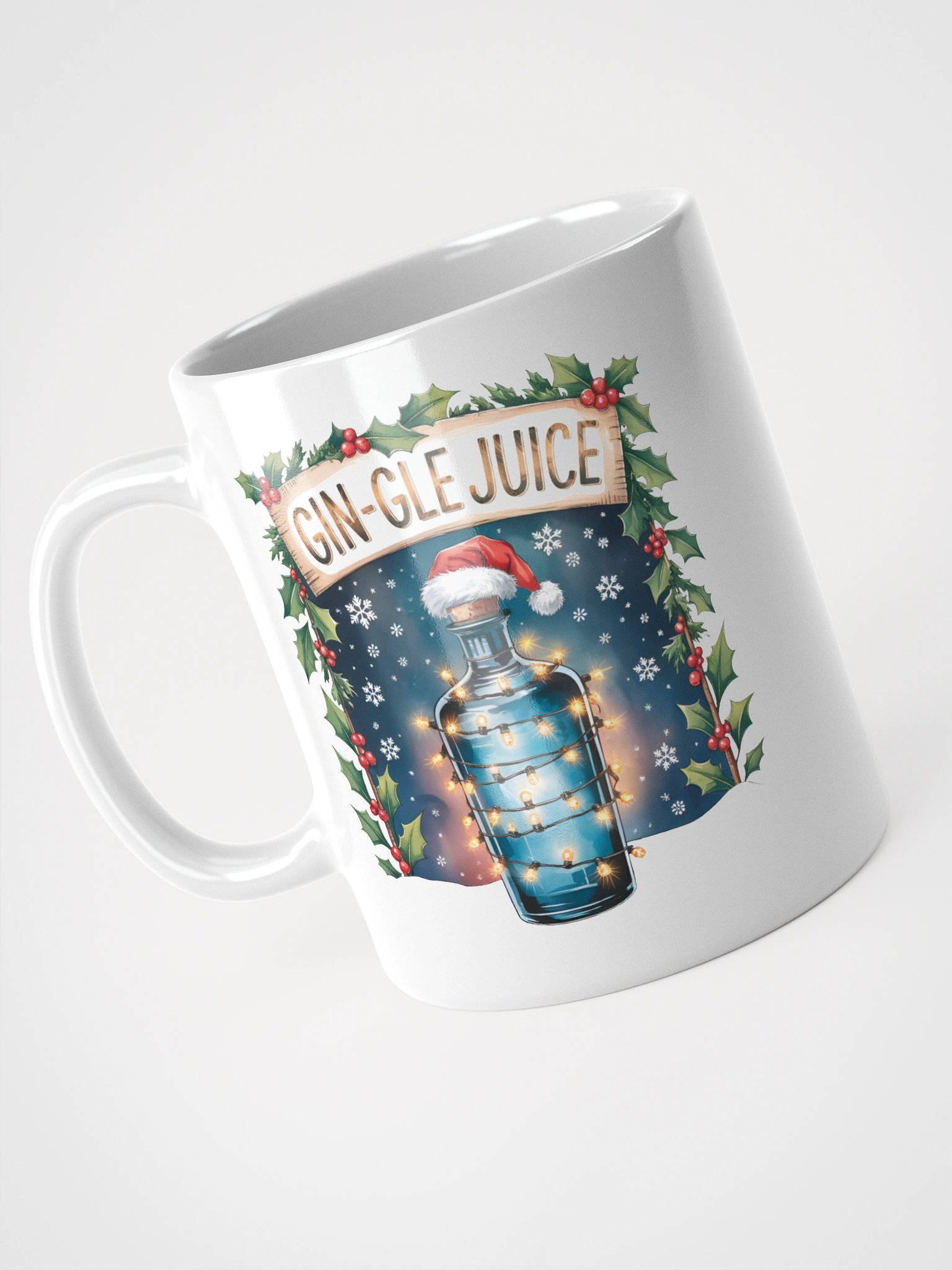 Christmas Gin-Gle Juice White Glossy Mug product image (4)