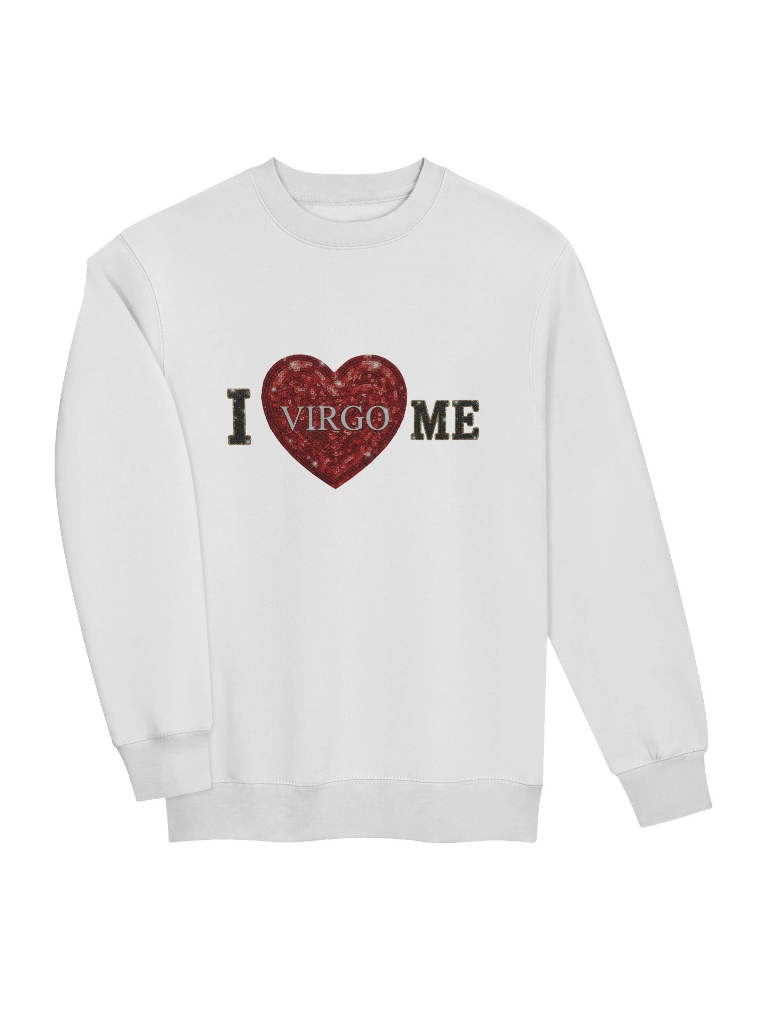 'I ♥ VIRGO ME' Straight Crewneck Sweatshirt product image (4)