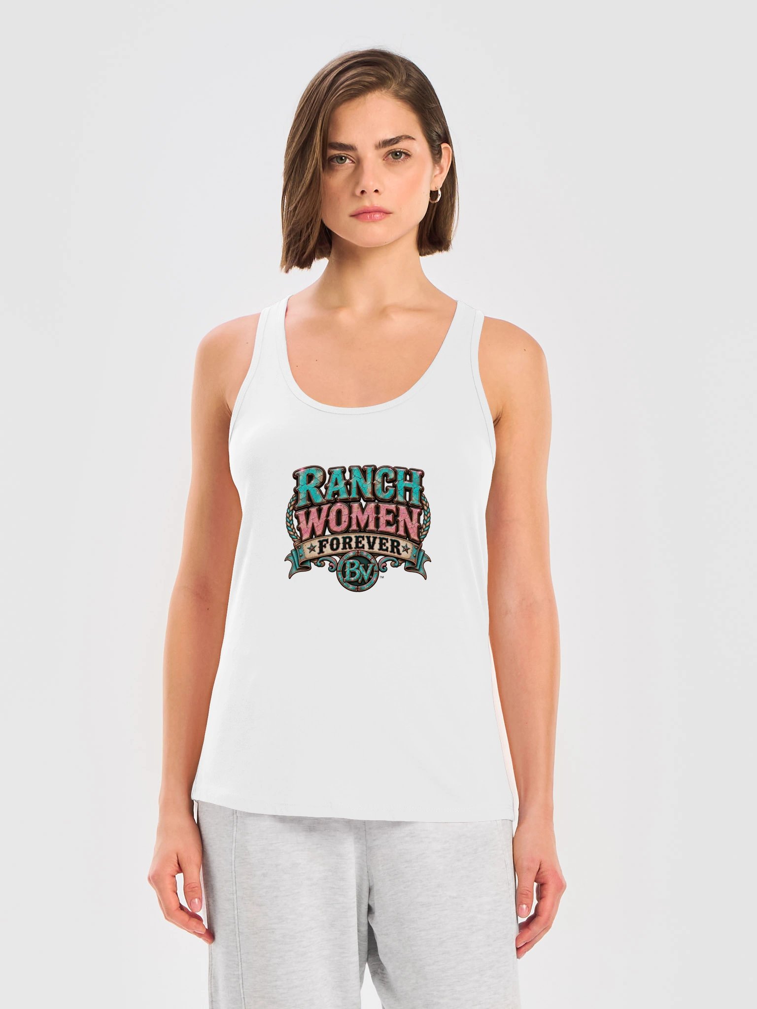 Women's Ranch Life Tank Top — Ranch Women Forever Racerback | Broken Women!™ product image (4)