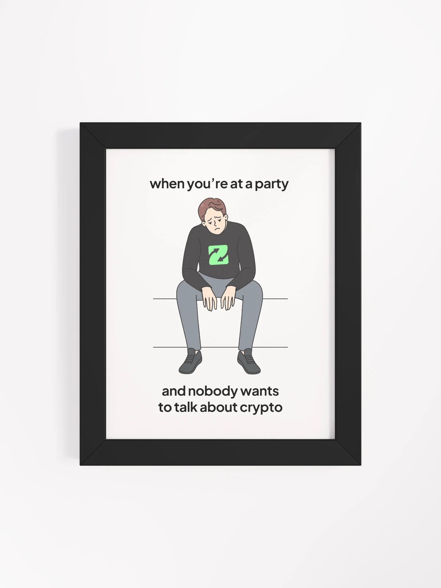 Sad at Party Meme Framed Matte Poster product image (38)