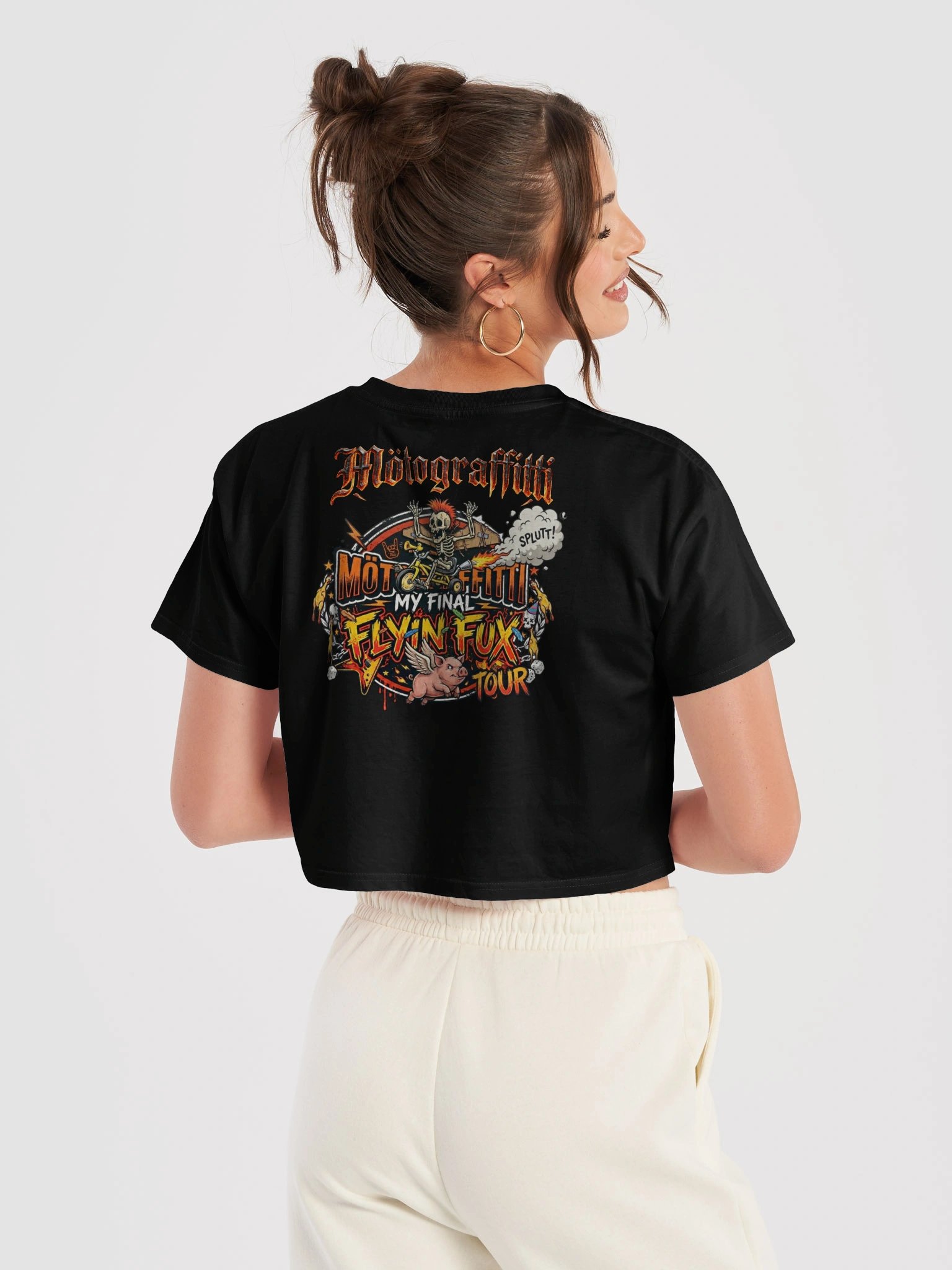 MötoGraffitti Final Flyin Fux Tour Crop Top product image (42)