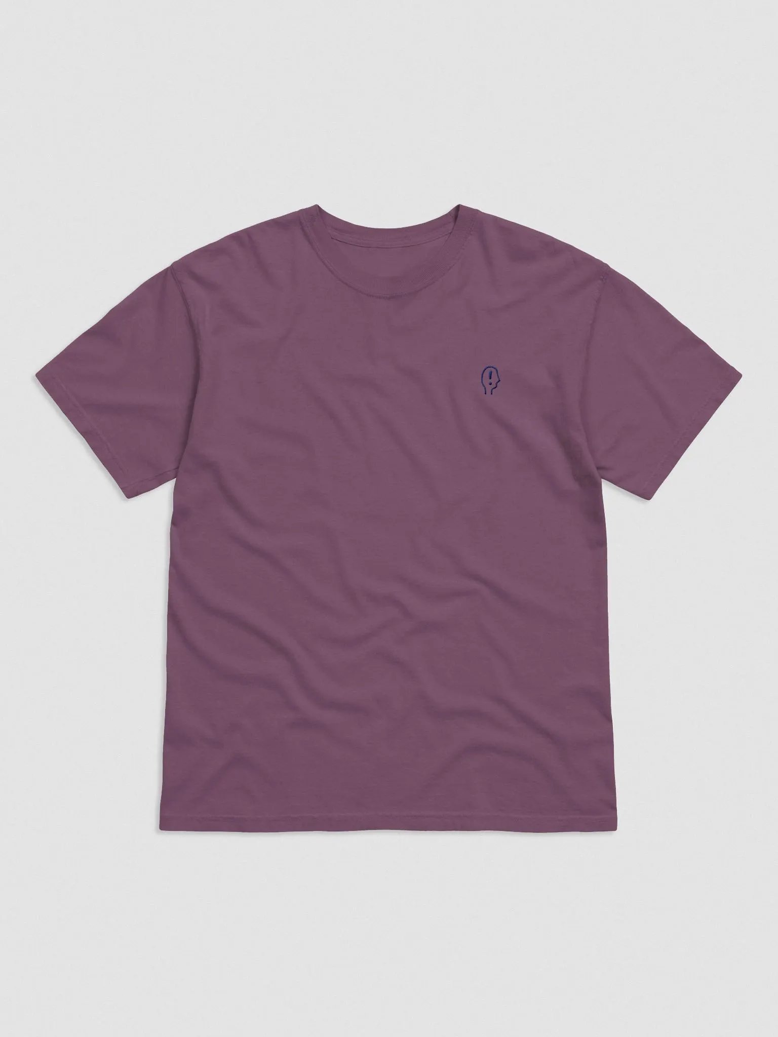 EXCLAIMING MENTALLY (L.C., navy) embroidered garment dyed tee product image (5)