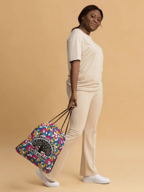 "90s Squiggles" Drawstring Bag product image (3)
