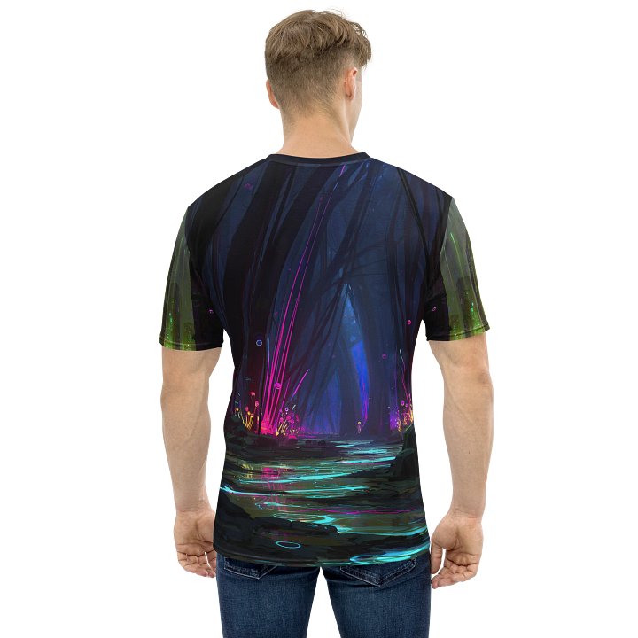 Neon Oracle – Futuristic Cyberpunk Glow T-Shirt product image (2)