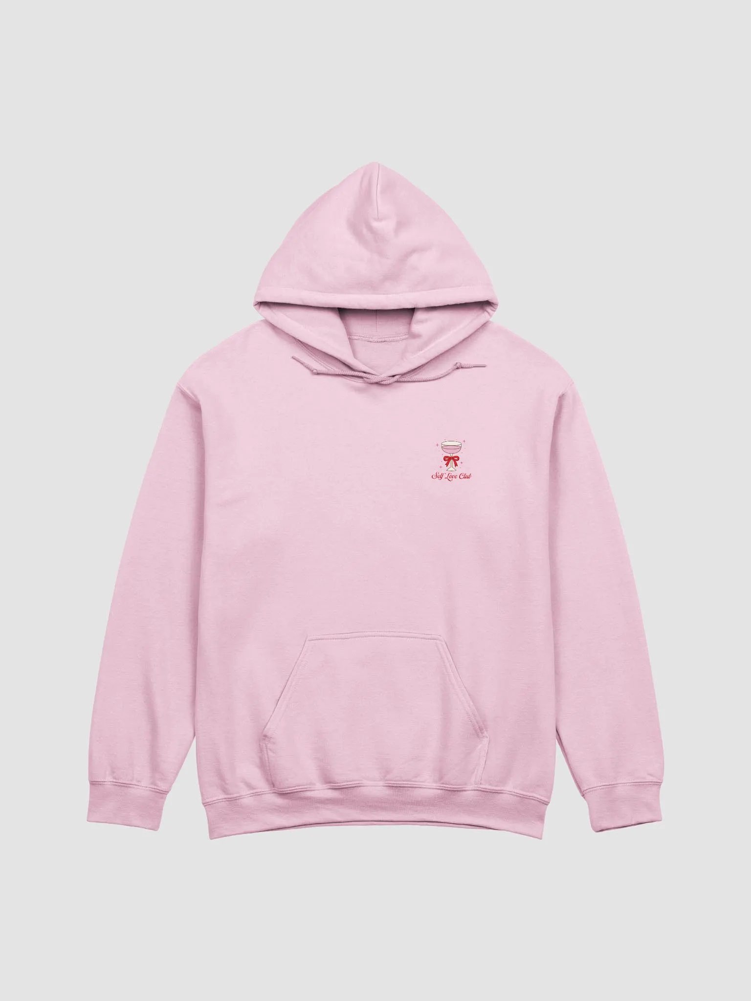 self love club printed hoodie (red lettering) product image (2)