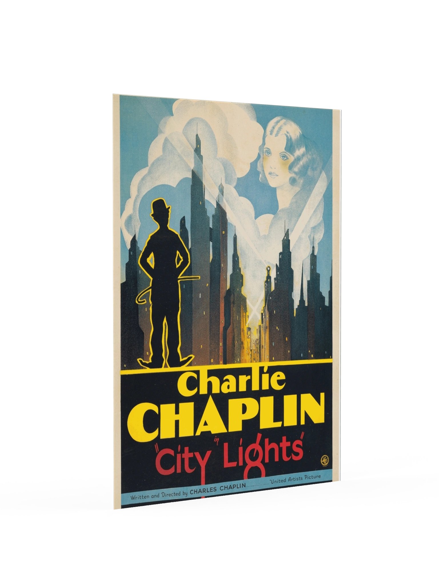 City Lights (1931) – Charlie Chaplin Vintage Movie Poster product image (3)