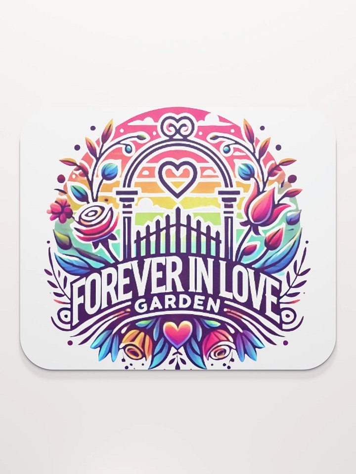 Forever in Love Garden Mouse Pad product image (2)