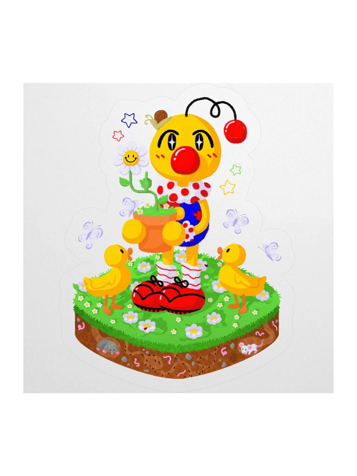 Boyoyoing Flower Pot Island Rude Sticker product image (1)