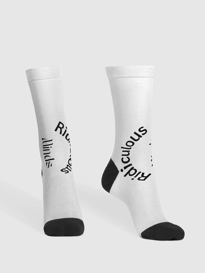 EcoArt Ridiculous Minds Crew Socks product image (2)