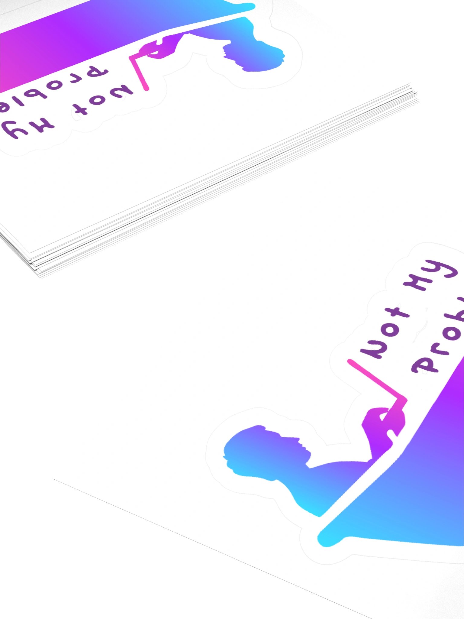 Sticker: Not My Problem (Bathtub) - Gradient product image (4)