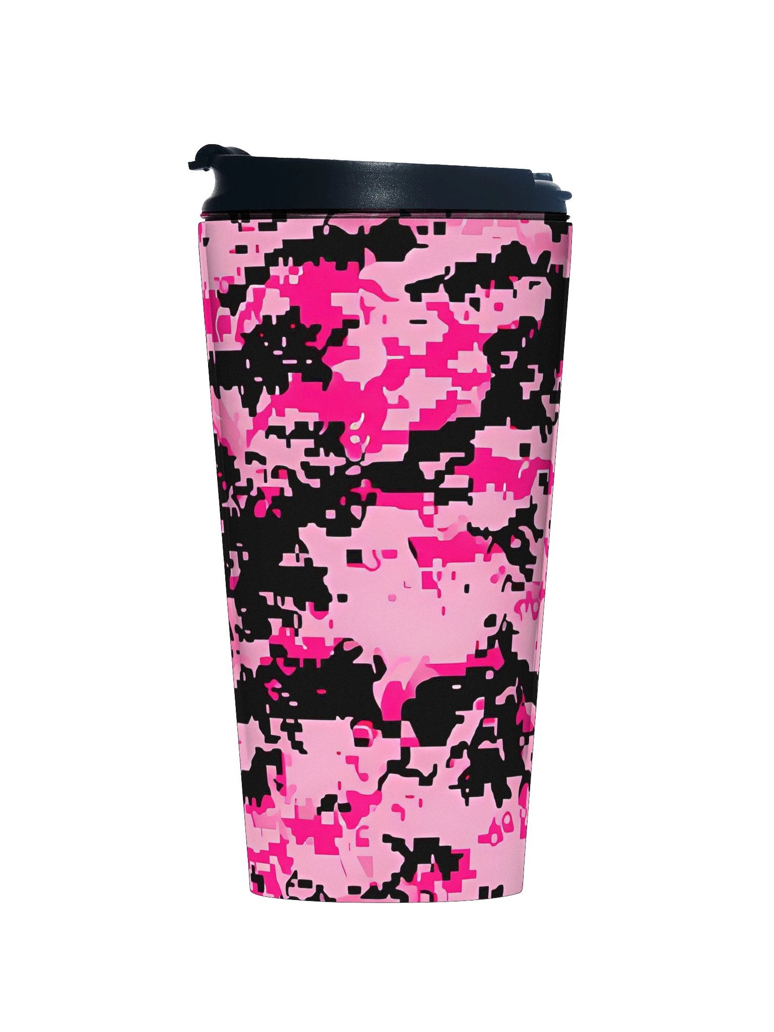 Pixelated Pink Camo Stainless Steel Travel Mug product image (1)