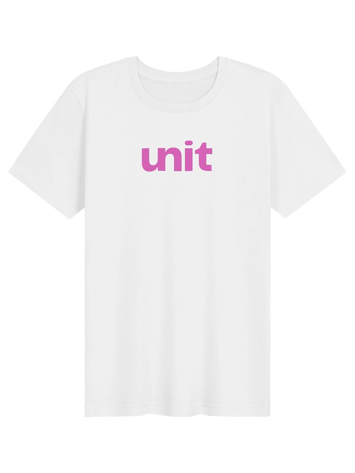 UNIT Team Shirt White PINK product image (1)