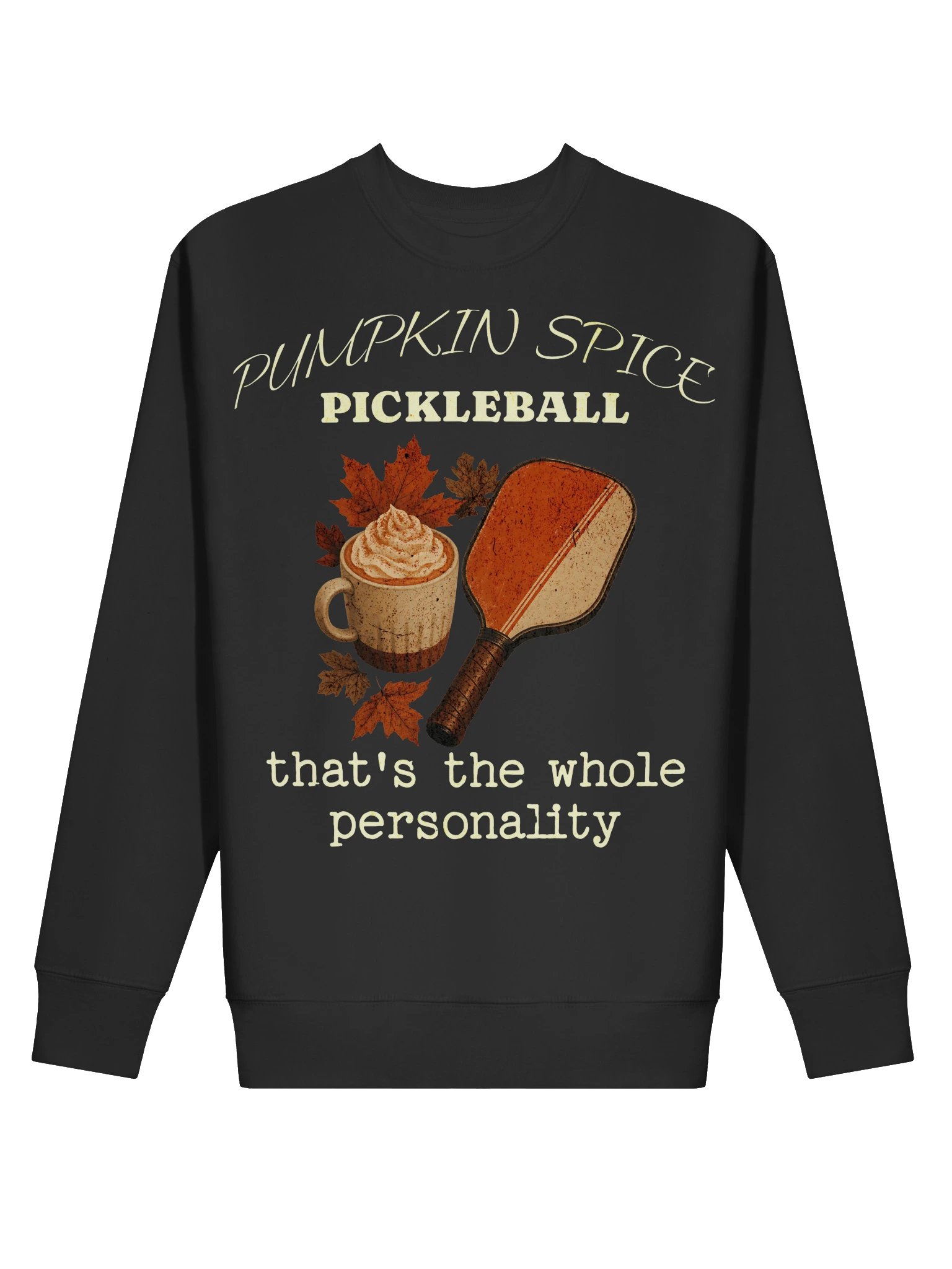 Pumpkin Spice Pickleball Sweatshirt | Funny Fall Halloween Crewneck product image (4)