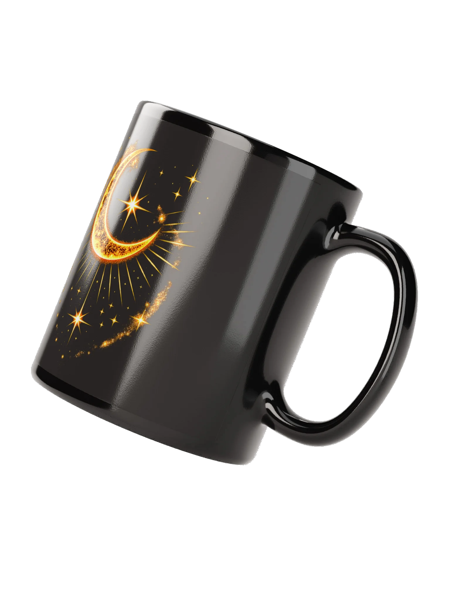 Celestial Moon Ritual Mug - Gold Crescent Mug product image (7)