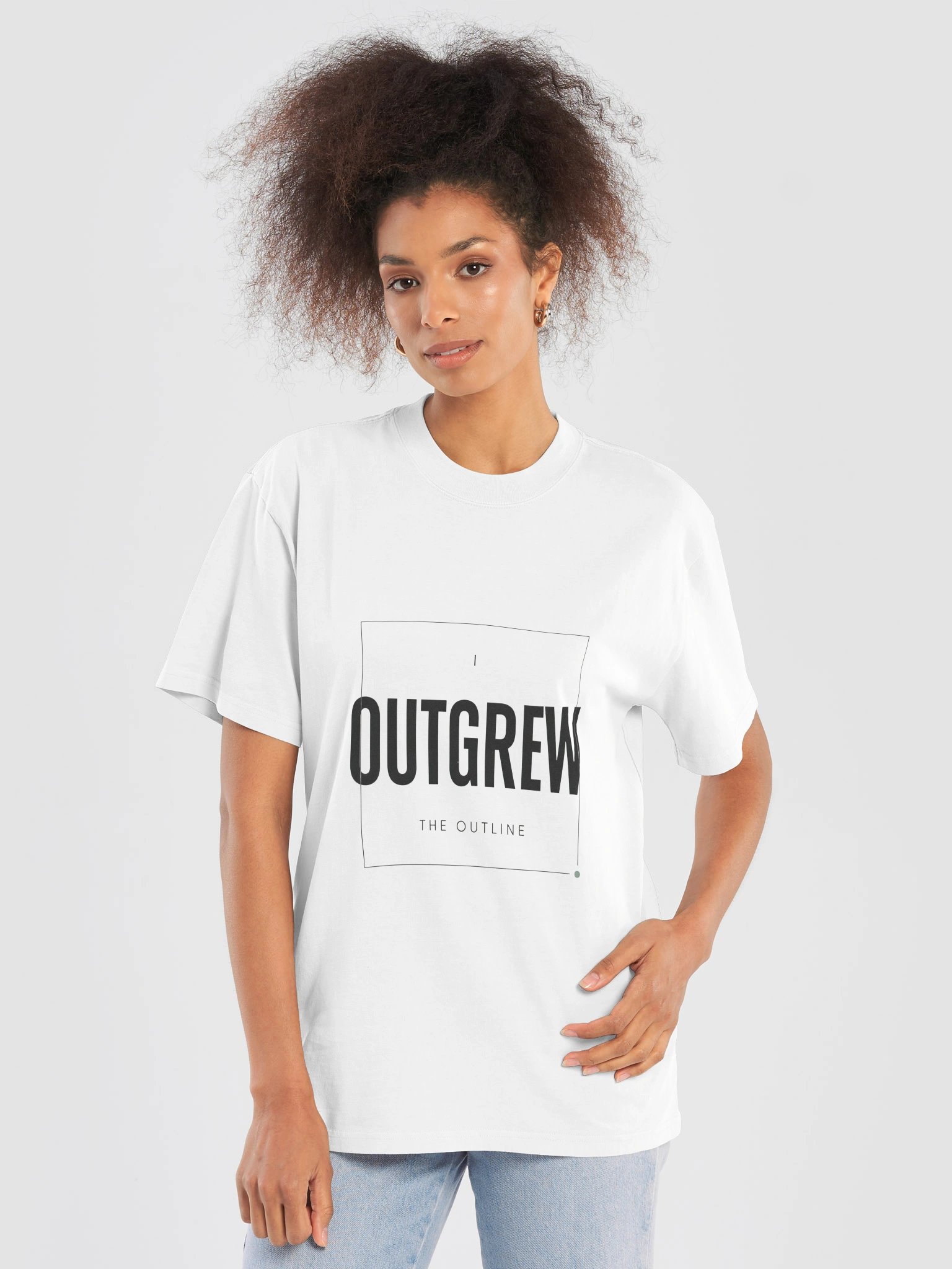 Velyen Outgrew the Outline Unisex Oversized T-Shirt product image (5)