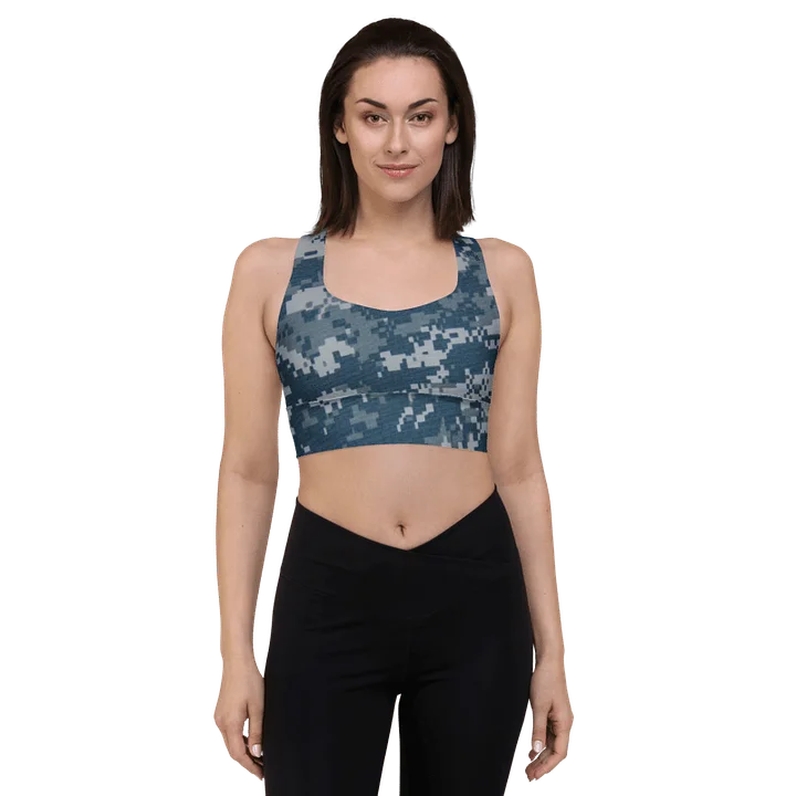 U.S. Navy Camouflage Longline Sports Bra product image (1)