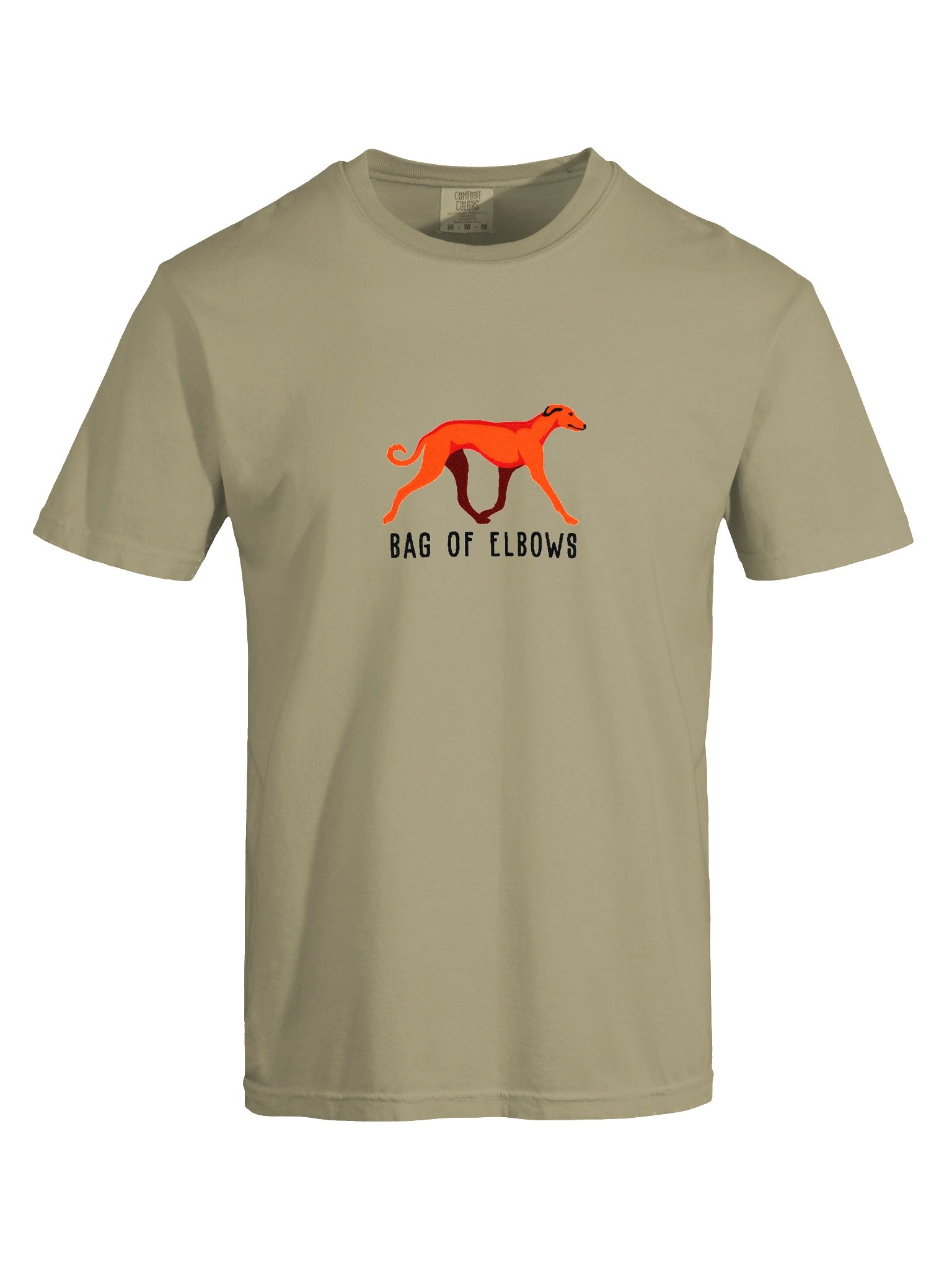 Bag of Elbows T-Shirt(Embroidered) of a Sloughi(Red) product image (10)
