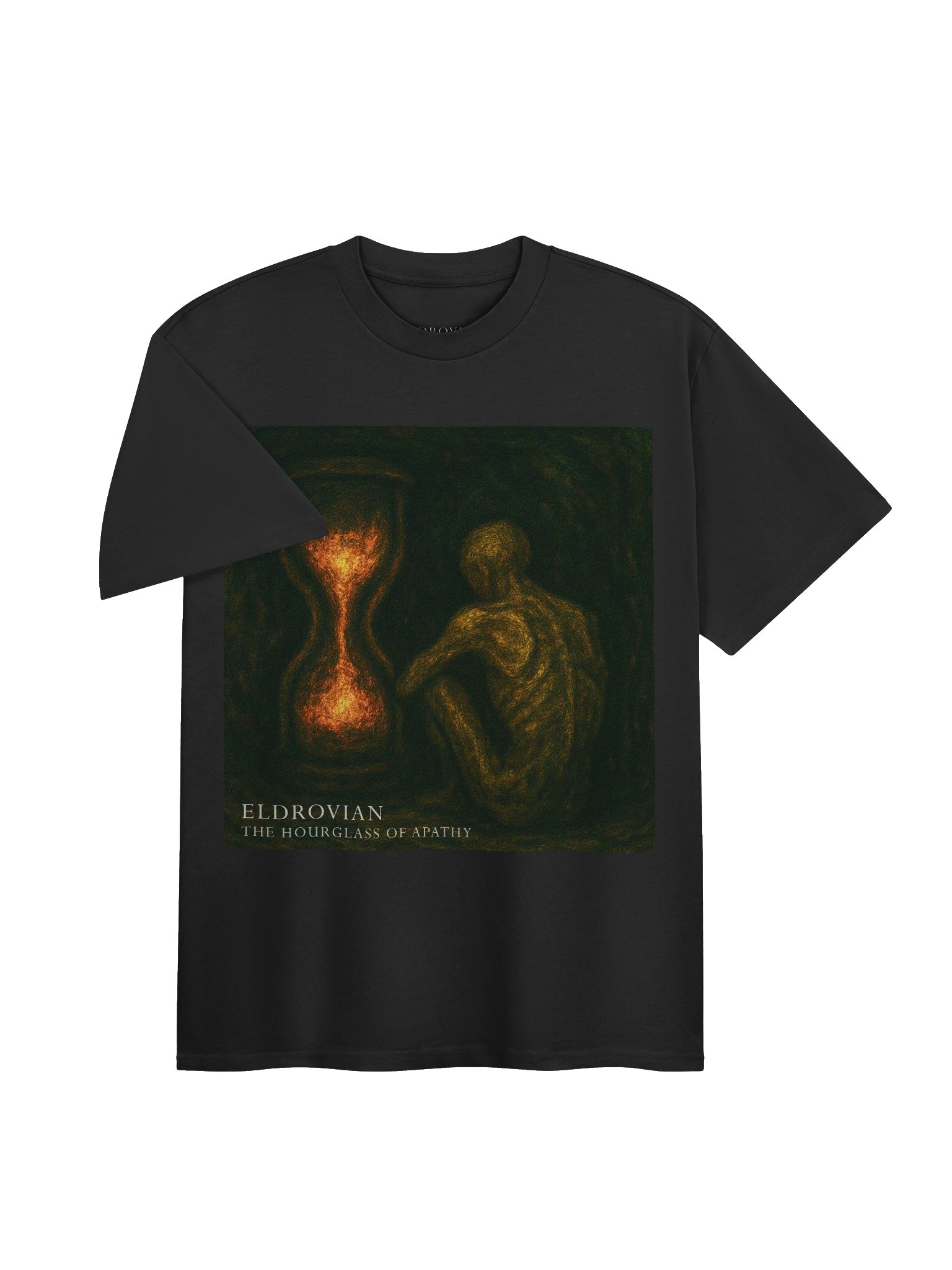 Eldrovian — The Hourglass of Apathy AS Colour Heavy T-shirt (Black) product image (3)