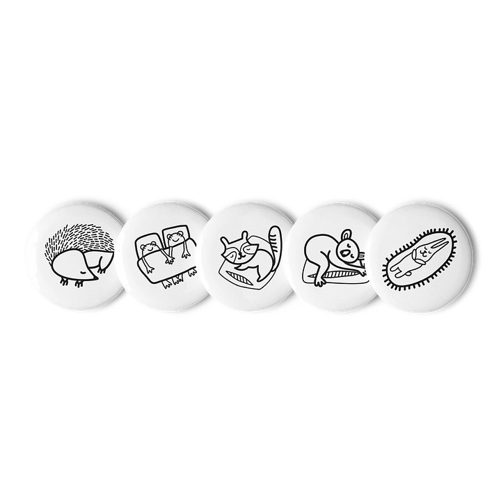 Bed By 10 Club Sleepy Animal Pins product image (1)