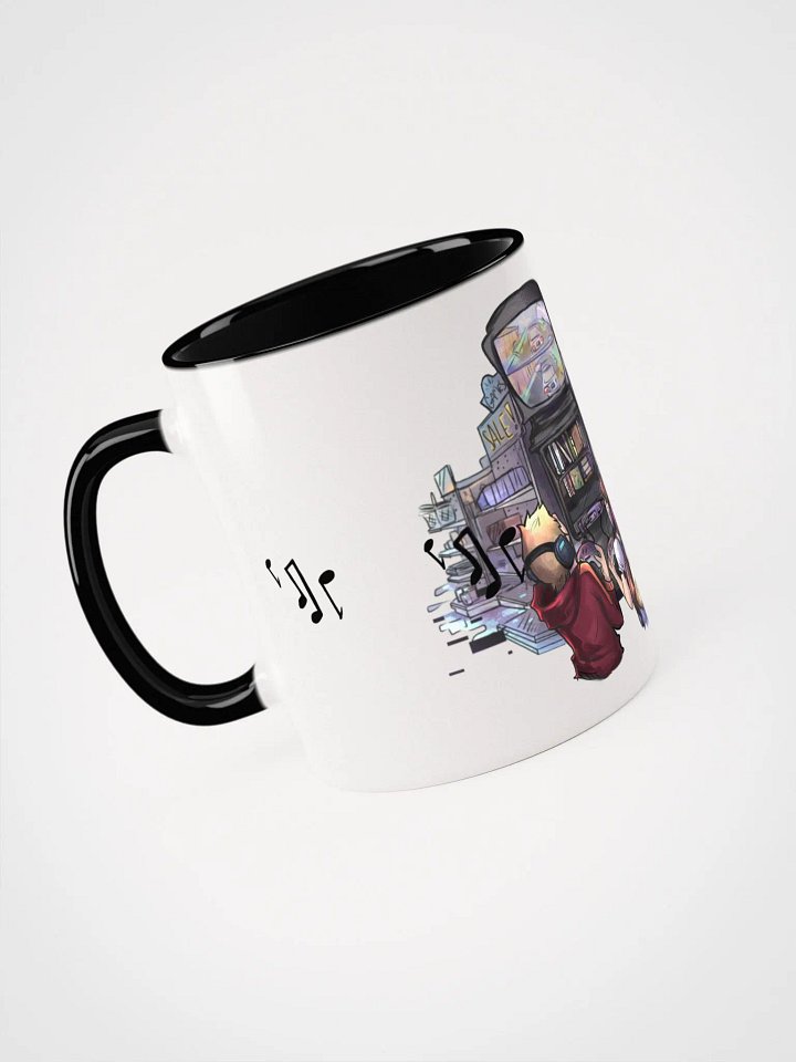 Ceramic Mug - White w/ Color Inside (Multi-Color Design) product image (1)