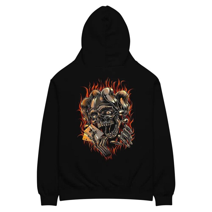 Mystic Jester Oversized Hoodie | Bold & Comfortable Streetwear Pullover product image (2)
