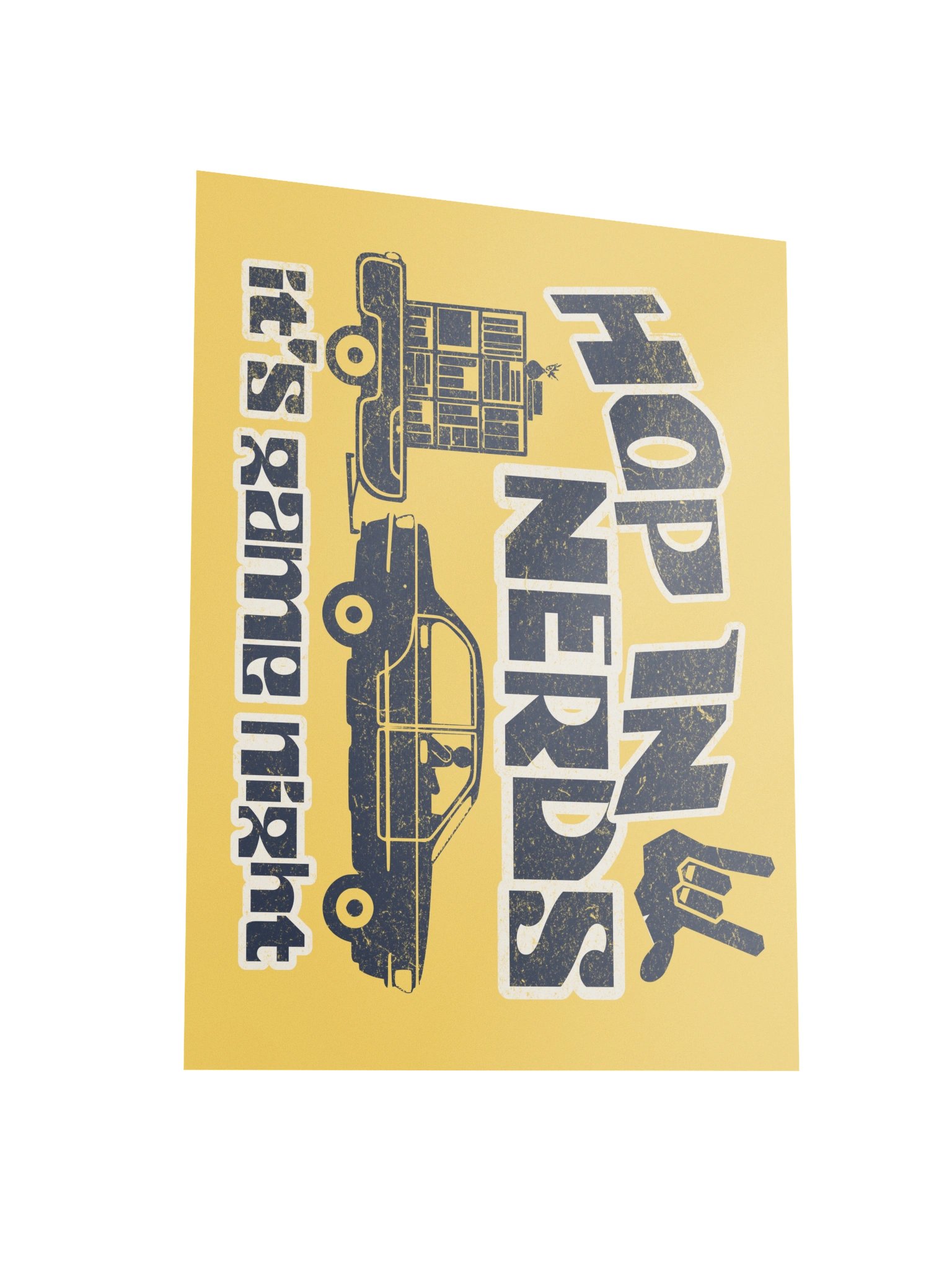 Hop In Nerds It's Game Night Board Game Room Poster - UNFRAMED product image (3)