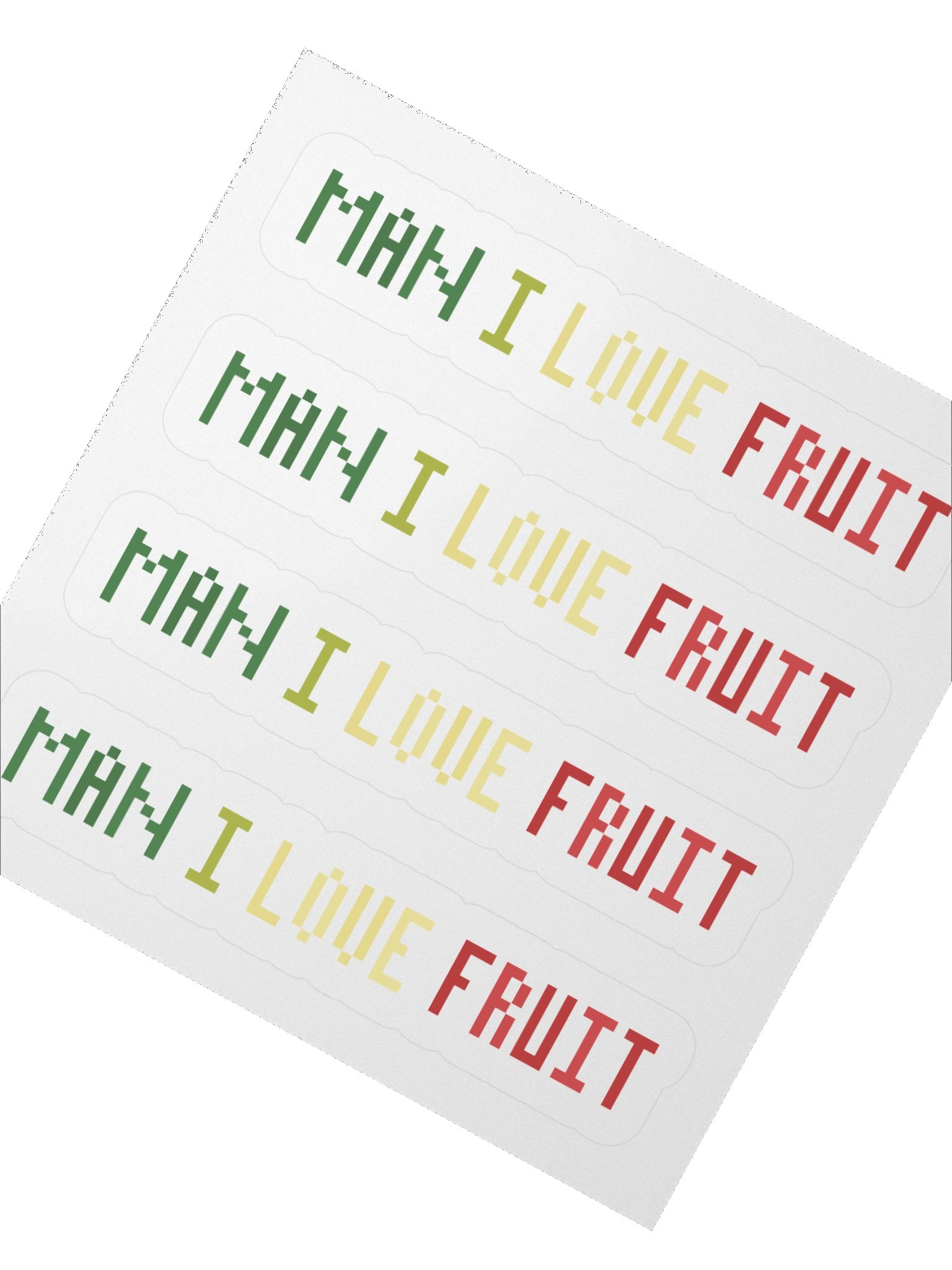 PixelMelon Man I Love Fruit Sticker product image (2)